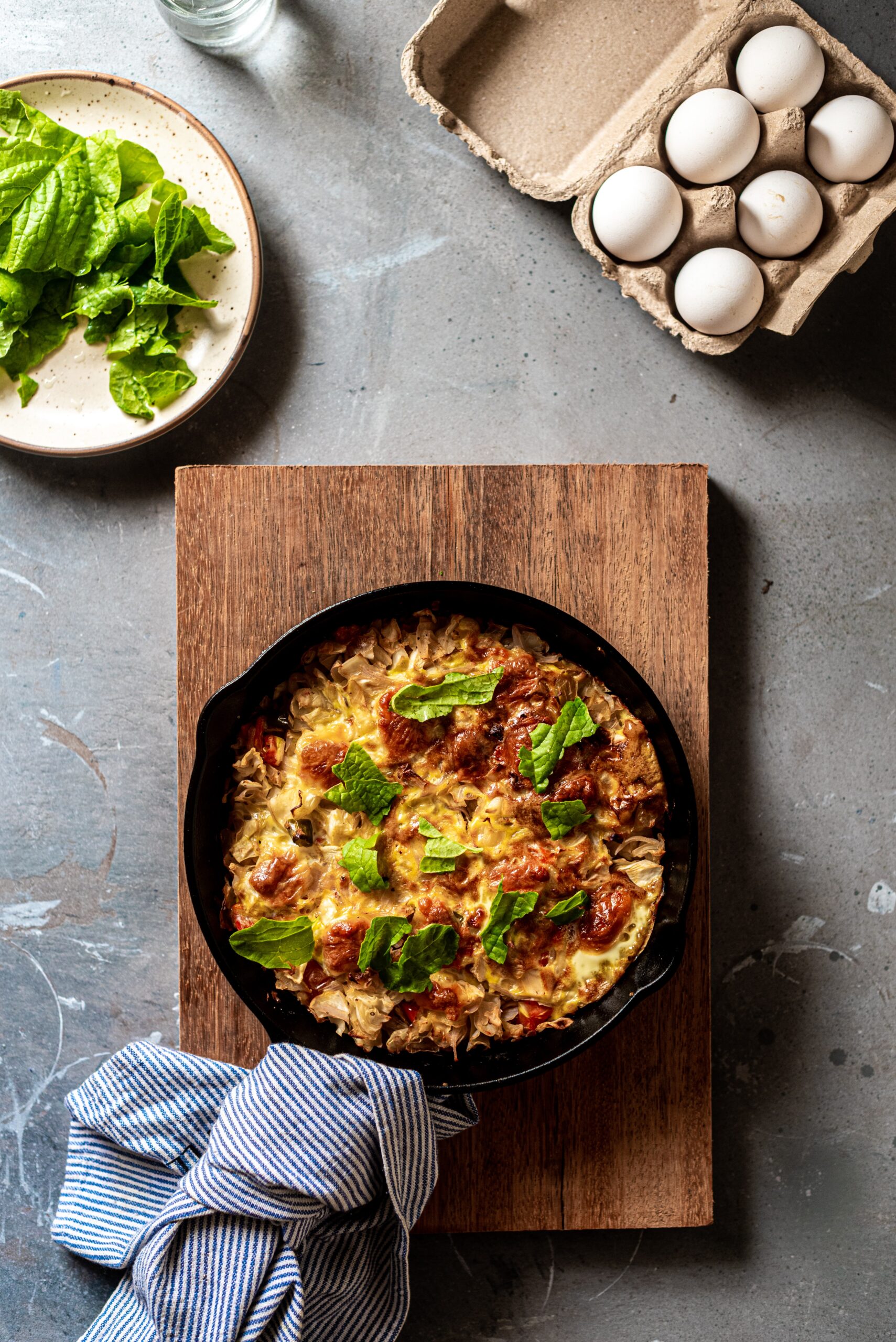 salmon caper frittata