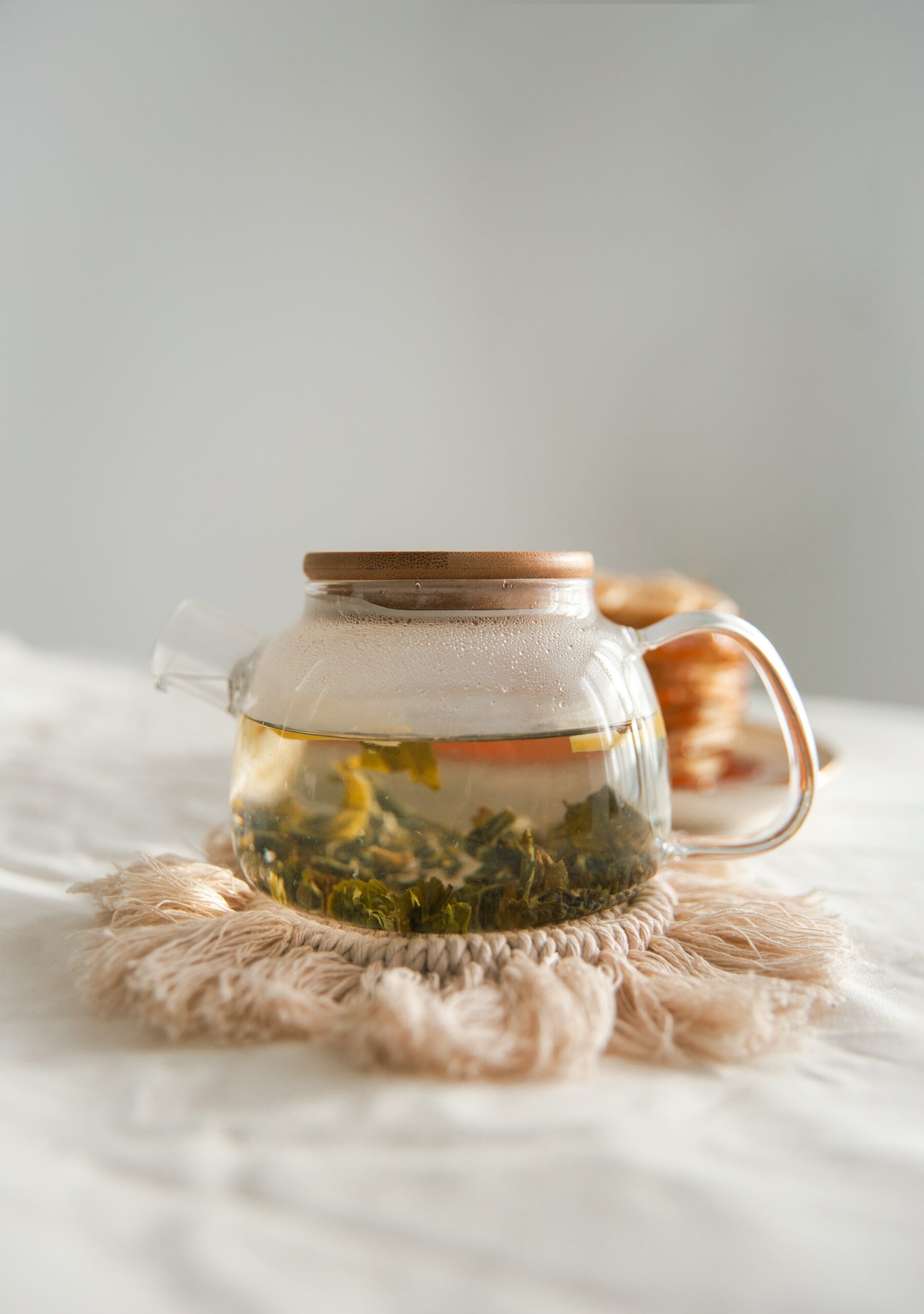 herbal tea brewing